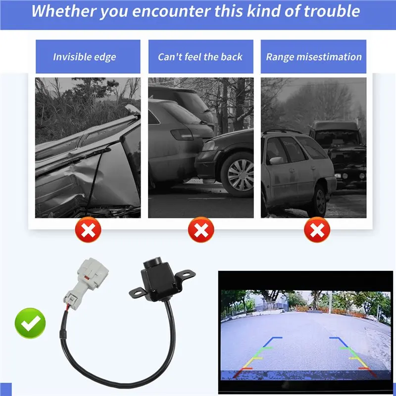 Upgraded 95760-2V100 95760-2V002 Car Rear View Camera For Veloster 2012-2017 Reverse Parking Assist Camera 95760-2V000