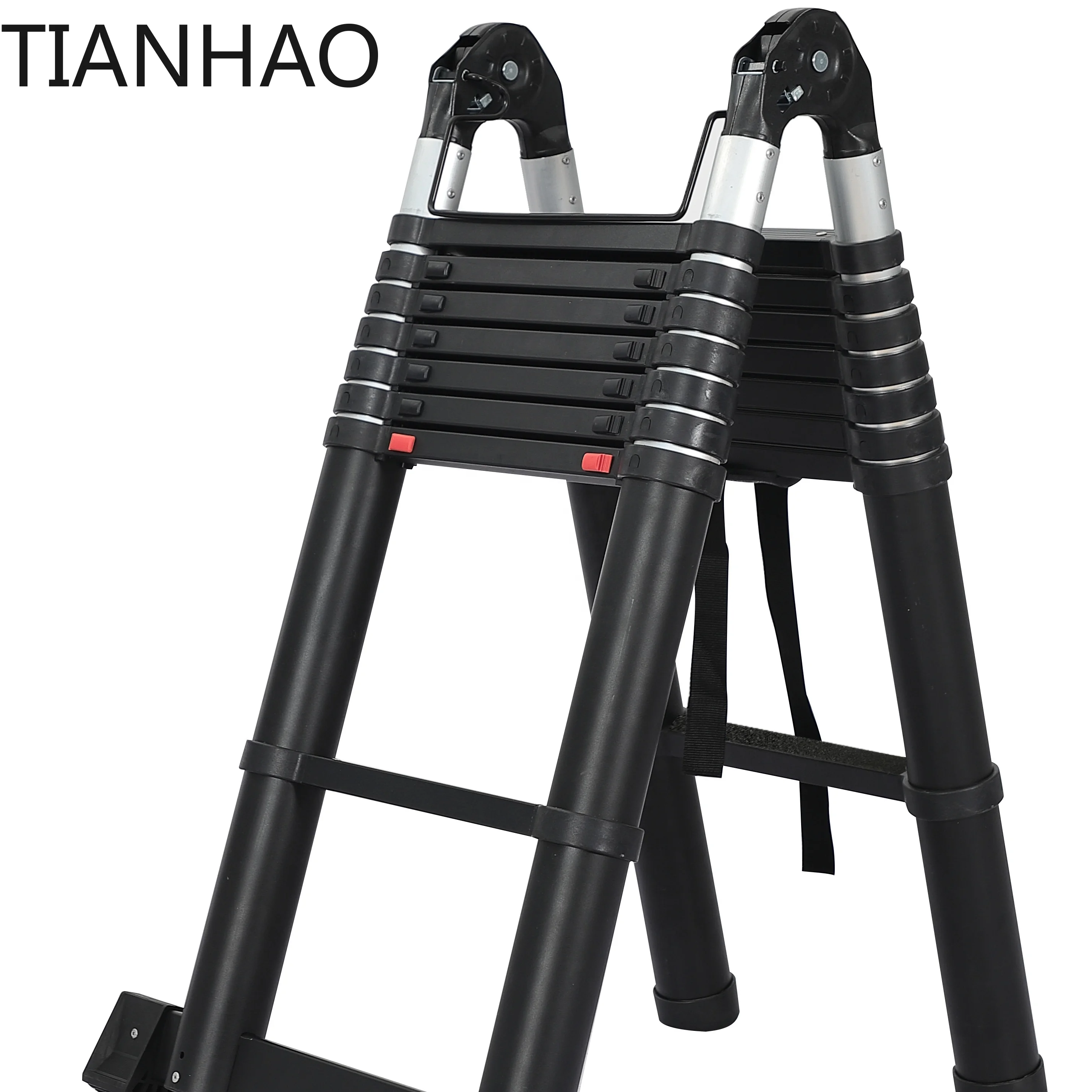 Multifunctional Model 2.5+ 2.5m Ladder, 5.0M Aluminium Double Multifunction Telescopic Ladder EN131 CE
