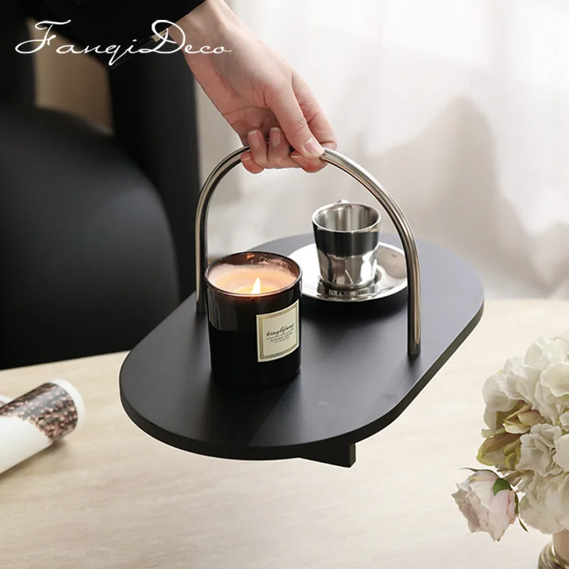 

PYJ Modern Metal Handle Decoration Homestay Qijinfeng Wood Black Pallet Storage