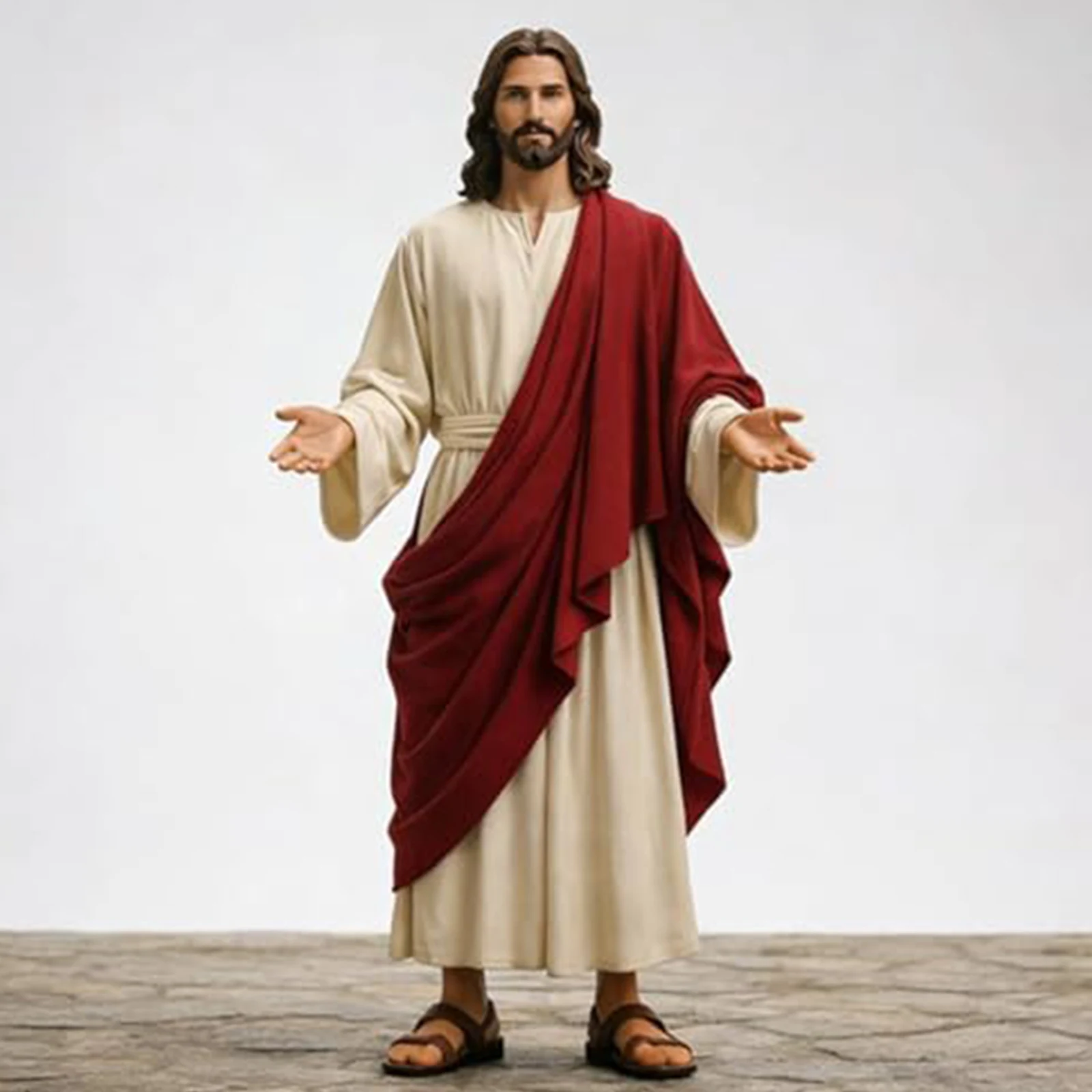 Mehrfarbige Jesus Christus Statue im Maßstab 1/6 Handbemalte Jesus Christus Figur für Heimdekoration Religiöse Geschenke Sammlung – Detail 7