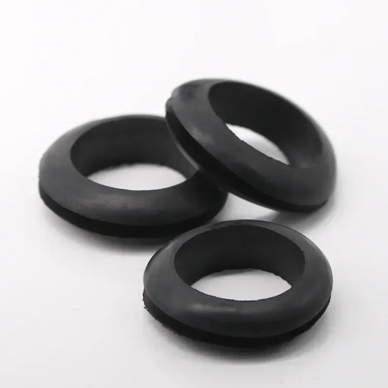 

1000pcs Rubber Grommets Gasket 8mm/10mm/12mm Double Sided Coil Wire Protective Coil Seal Ring Cable Ring O-ring