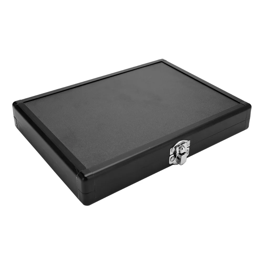Hairdressing Hair Scissors Storage Box Barber Tool Shockproof Fall Hard Leather Toolbox Organizer Toolkit Shears Storage Case