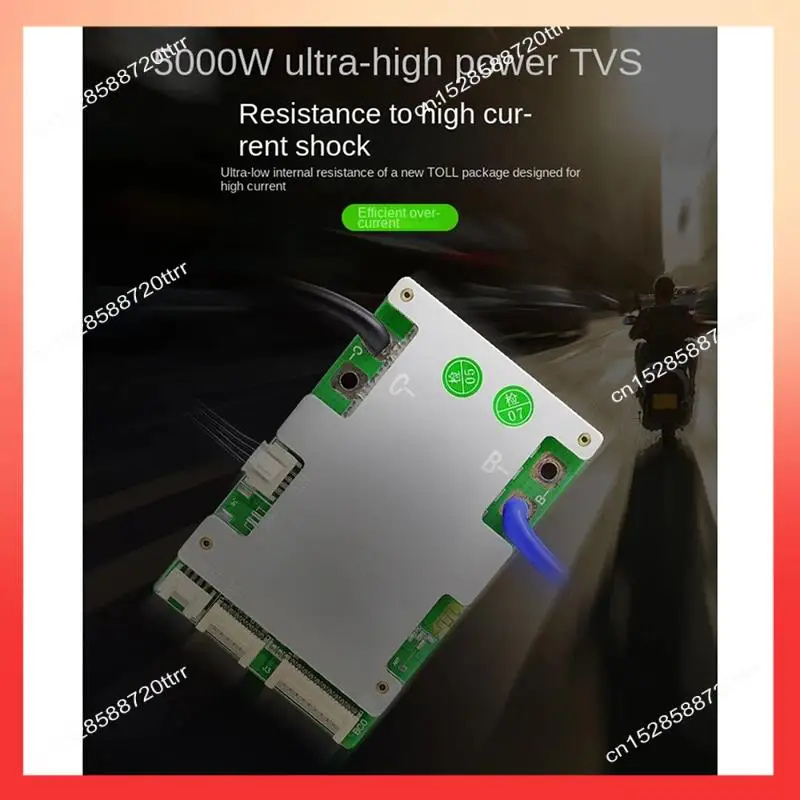 ABNR Built-In Bluetooth Smart 10-17 Series Lithium Battery Protection Board 40A Ternary Same Port Protection Board