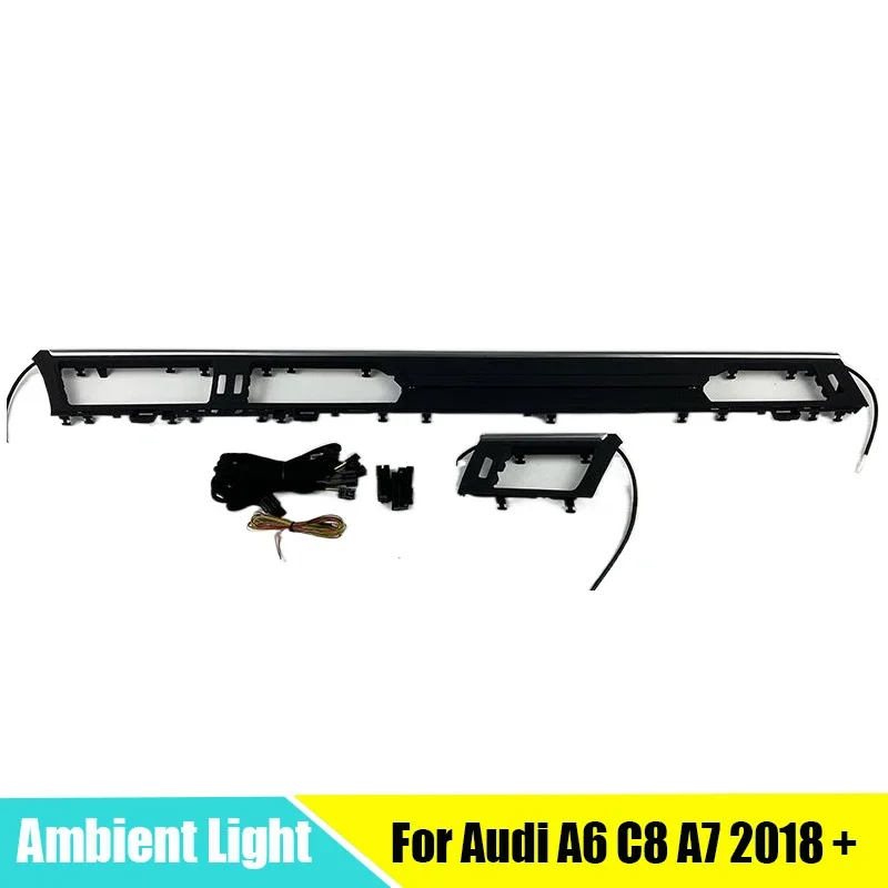 Co-pilot dashbroad Auto Ambient Light LED Bar Strip Light Co-pilot Panel For Audi A6 C8 A7 2018 +