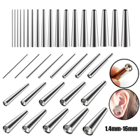 1PC  316L Surgical Steel Concave Taper Insertion Pins Ear Expander Kit  Professional Body Piercing Jewelry