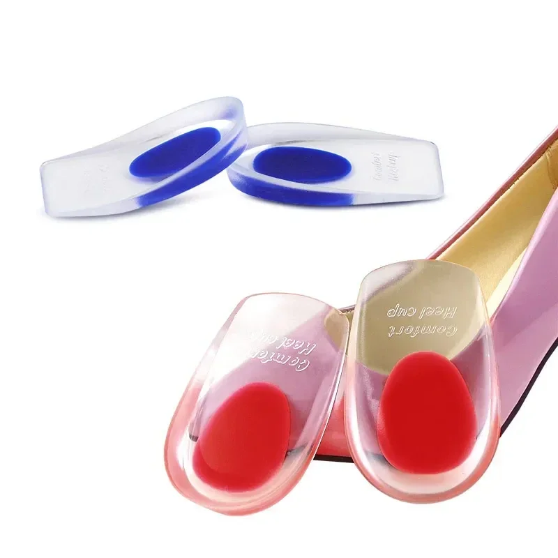 1 paio di speroni dolore piede solette per scarpe soletta ortopedica in Gel di Silicone per piedi cuscinetti per scarpe che aumentano l'altezza suola per scarpe ammortizzante