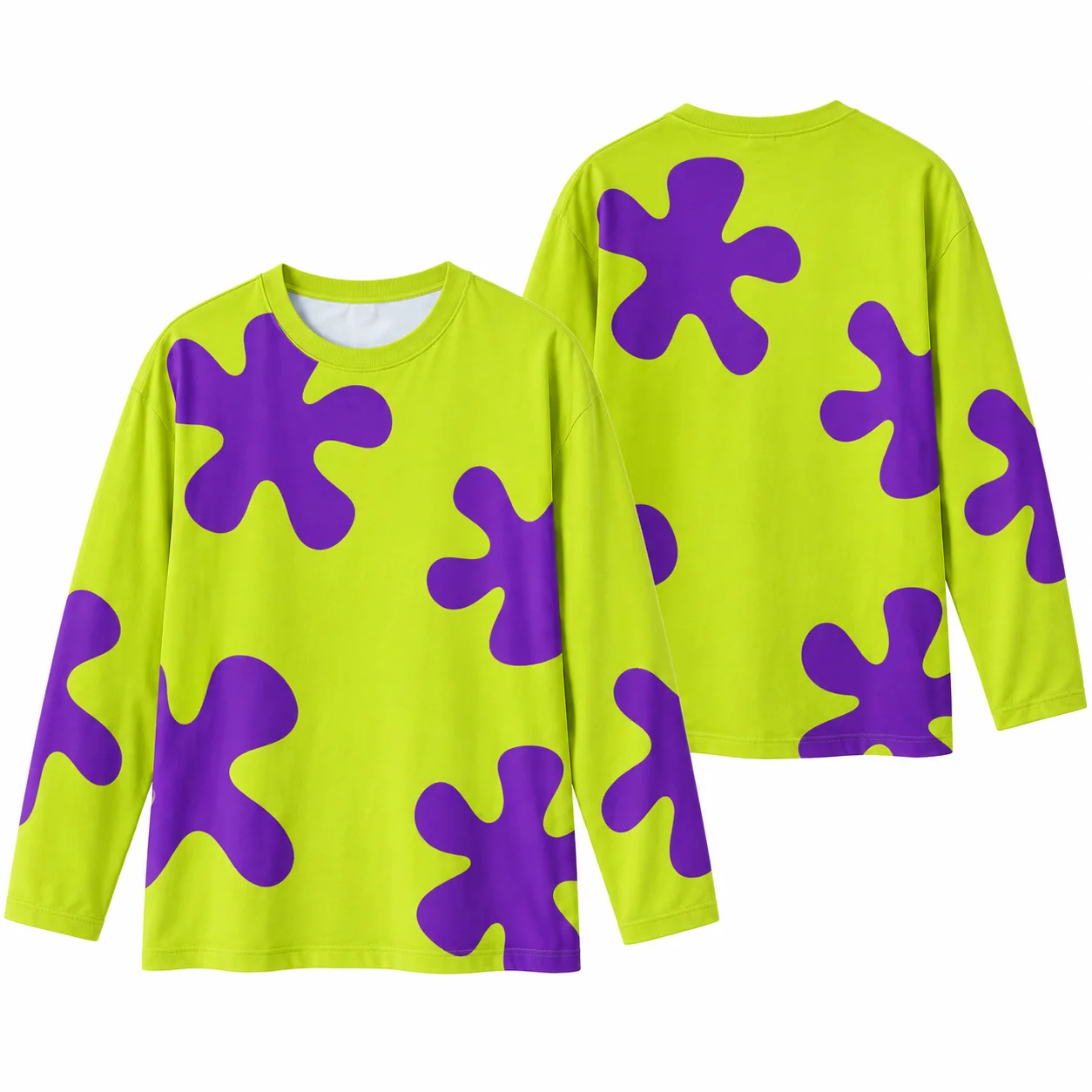 2026 Top 101 Dalmatians Cosplay Long Sleeve T-shirt Black Spots Full Print Red Collar Unisex Halloween Party Costume Casual Tops