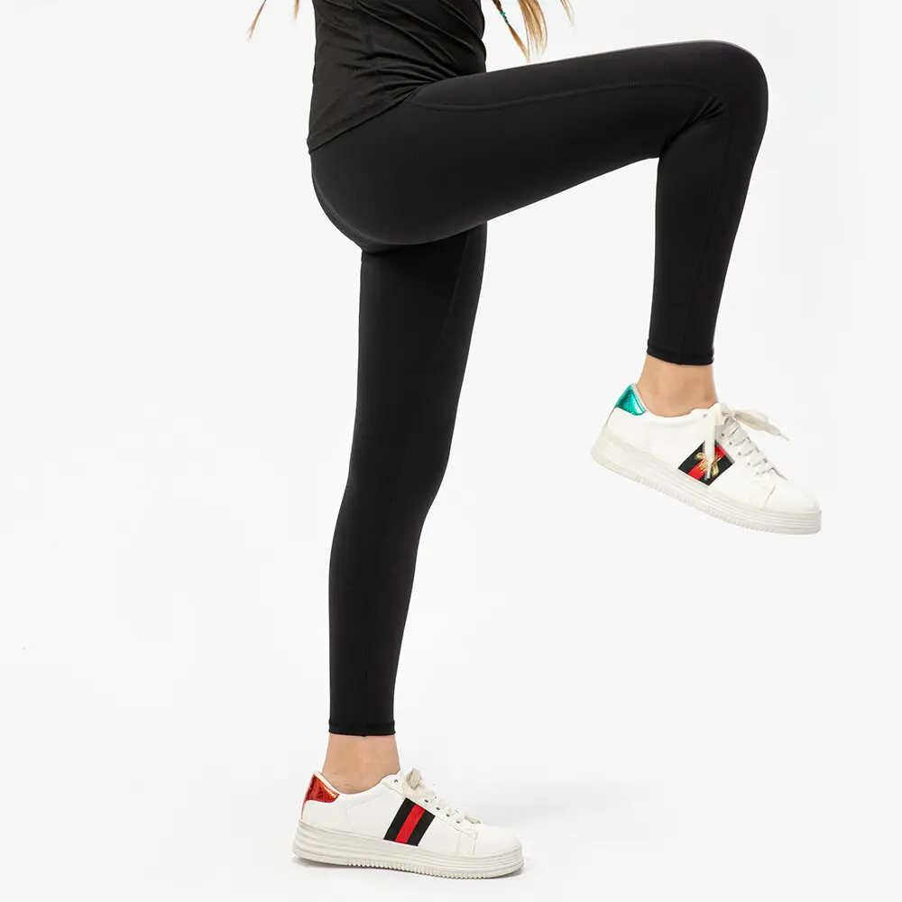 (120-150cm)Kids Printing Quick Dry Sport Pants Jogging Running Sportswear Girls Yoga Dance Exercise Training Fitness Trousers