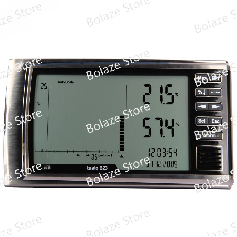 Testo23 large screen industrial temperature and humidity table to record temperature and humidity