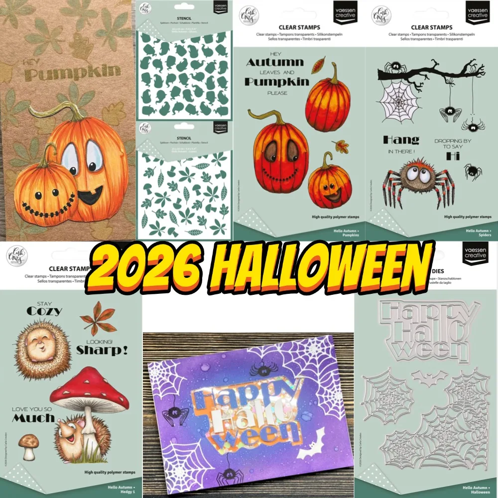 Halloween Cutting Dies Stamps Stencil Hot foil  Scrapbook Diary Decoration Stencil Embossing Template DIY Greeting Card Handmade
