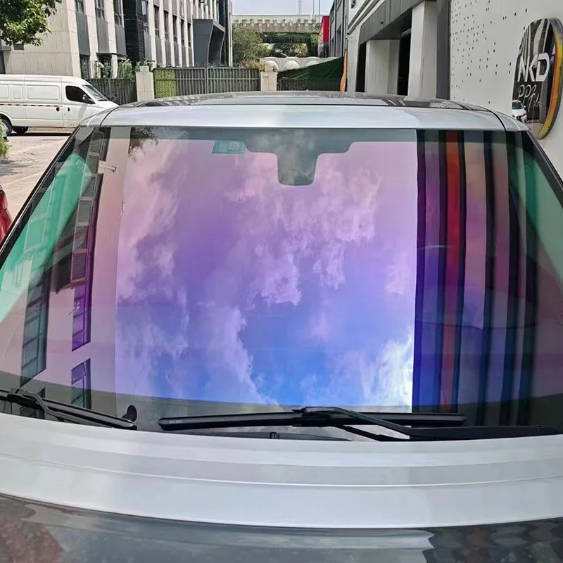 

Global Window Film Chameleon Tint Film 80 Vlt Polarizado Nano Carbon ultra Black Ceramic Window Film for Car