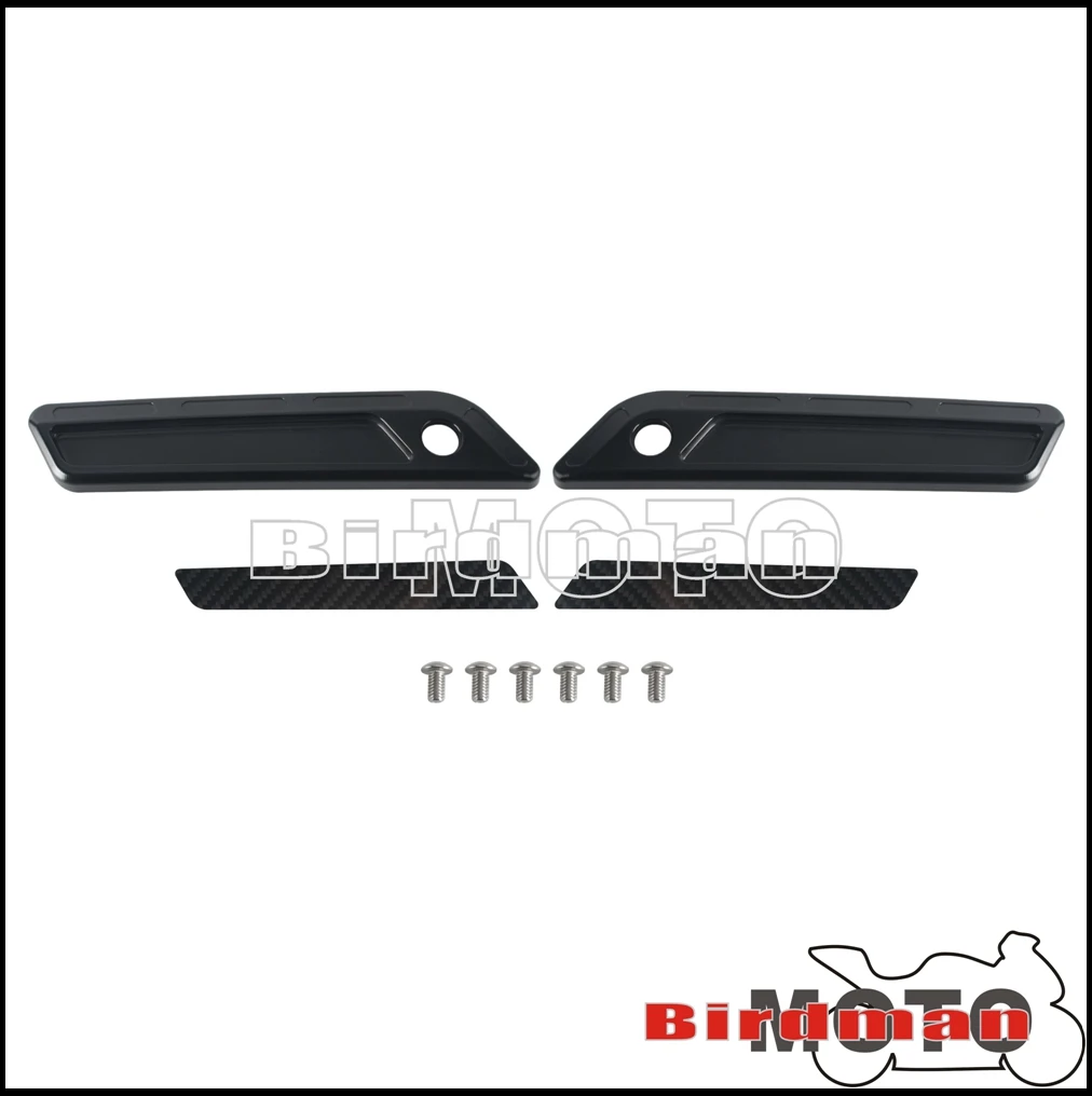 Reflective Saddlebag Lock Latch Cover T6061 CNC Carbon Fiber Protective For Harley FLHX FLHR FLTRX 14-23 Road King Special 14-24