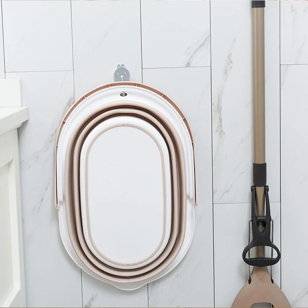 

Foldable Mop Bucket With Heavy Duty Floor Cleaning System For Hardwood Tile Concrete Plastic Household Water Container