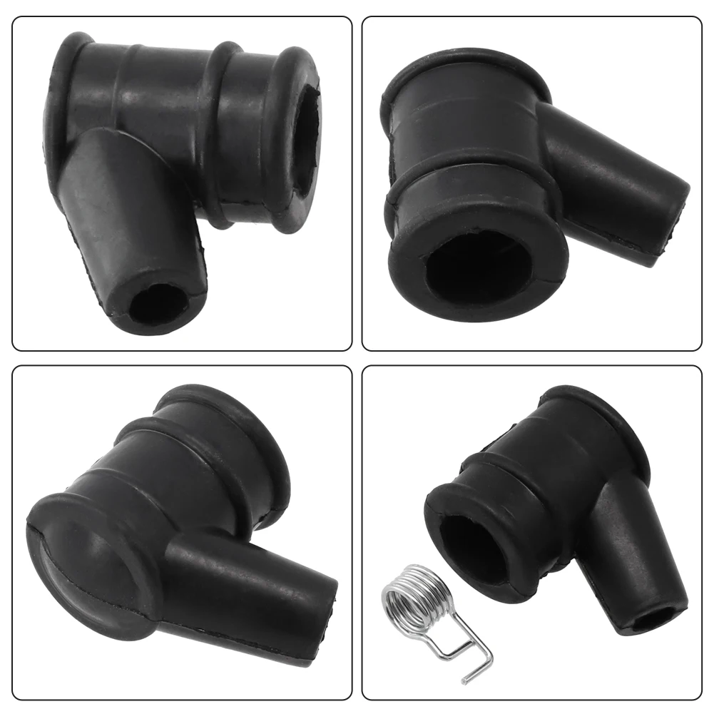 Universal Rubber Spark Plug Cap Cover For 5mm HT Lead Lawn Mower Replacement Garden Trimmer Replacement Spark Plug Cap Cover