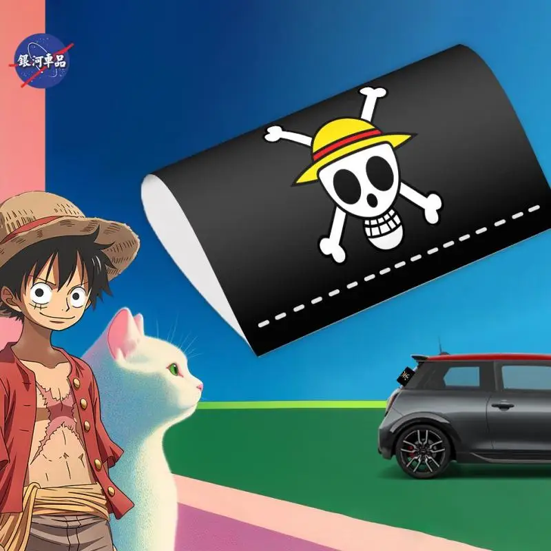 One Piece Car Wash Mark Logo Decorative Label Car Sticker Waterproof Car Monkey D. Luffy Tony Tony Chopper Car Decoration Gift