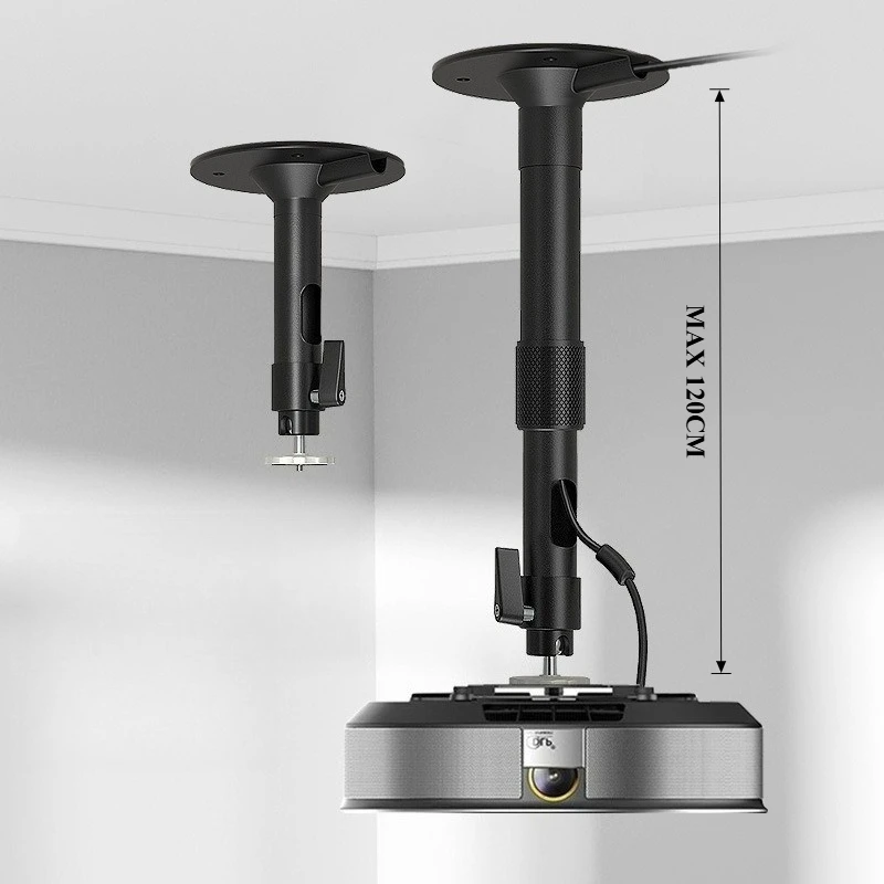 

Best Sale Projector Bracket MAX 3.5KG Projector Ceiling Wall Mount Stand Alloy 1/4 Inch Holder Stand for Mini DLP LED Projector