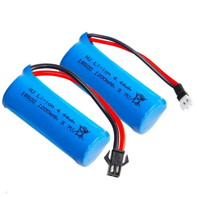 Akumulator litowo-jonowy 18500 3,7 V1200 mAh do samochodów wywrotki RC Akumulator do zabawek RC Akumulator do samochodów czołgowych