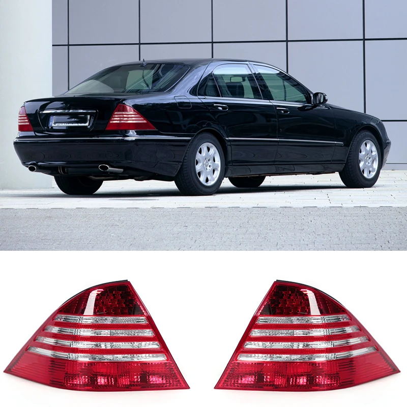 Zespół tylnego światła samochodowego LED Tylne światła hamowania Wysokiej jakości dla Mercedes Benz W220 S280 S300 S320 S350 S500 S600 2002-2005
