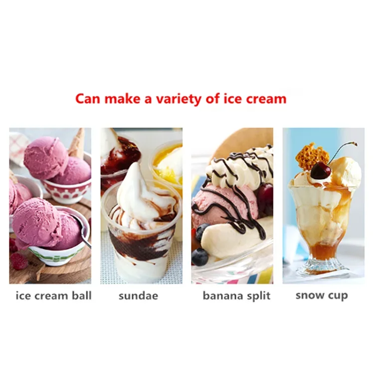 Mini Portable Soft Ice, Cream Making Machine Household Hot Selling Ice Cream Maker Machine/