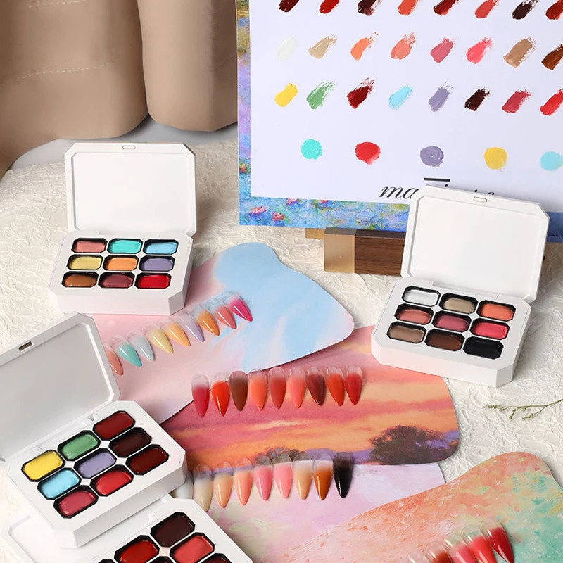 1 Stück Pat Painting Gel Nagellack Farbverlauf Semi Permanent Soak Off UV LED Nail Art Gelpoliermittel Lacke für Nail Art Design