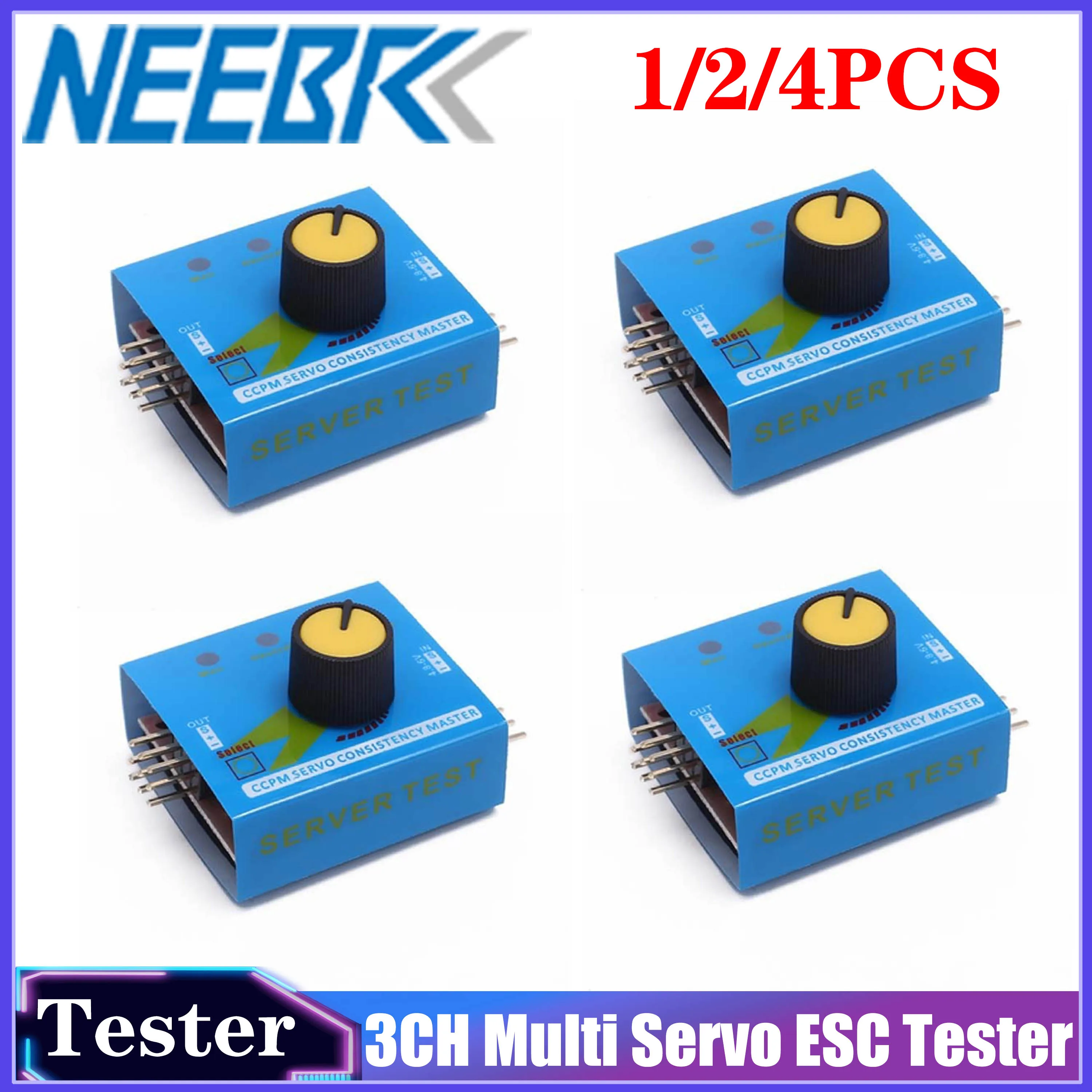 NEEBRC 3CH Multi Servo ESC Tester Konsistenz Geschwindigkeit Controler CCPM Lenkgetriebe Universal Tester für RC Auto Drone Flugzeug Teile