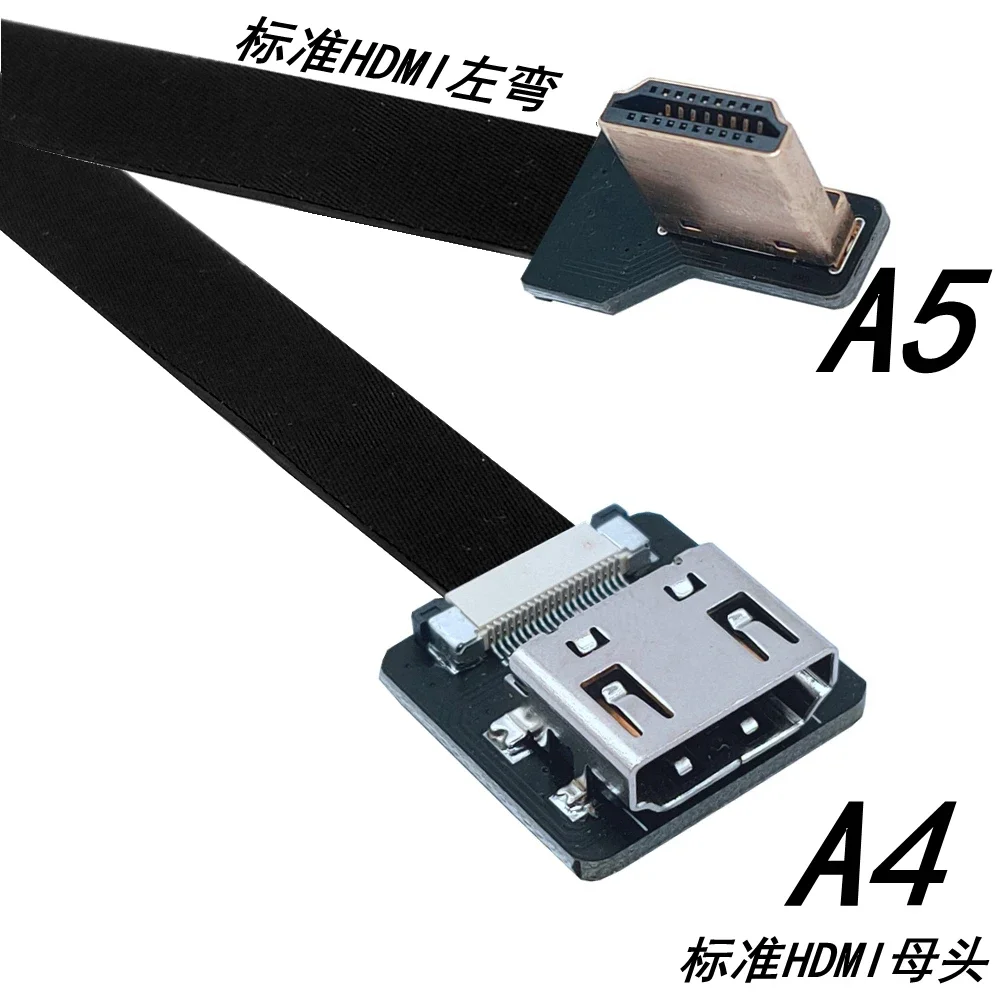 FPC HD Typ A Stecker Links/RI Abgewinkelt 90 Grad Zu HDTV-kompatibel HDTV FPC Flach Kabel Für kamera TV Multicopter Luftaufnahme