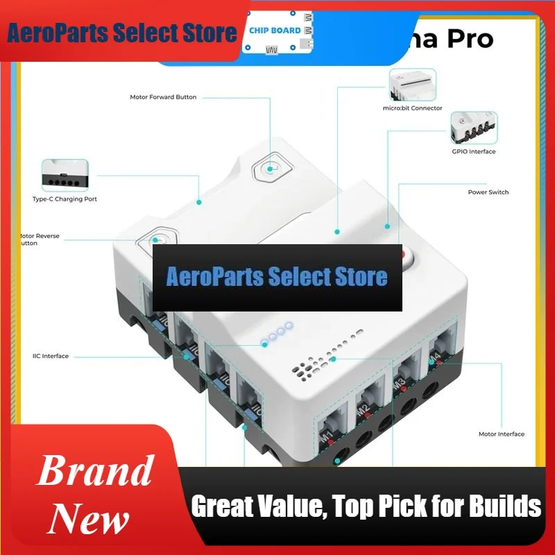 AeroPartsELECFREAKS Micro:bit Nezha Pro AI Mechanical Power Kit For Robotics And STEM Learning