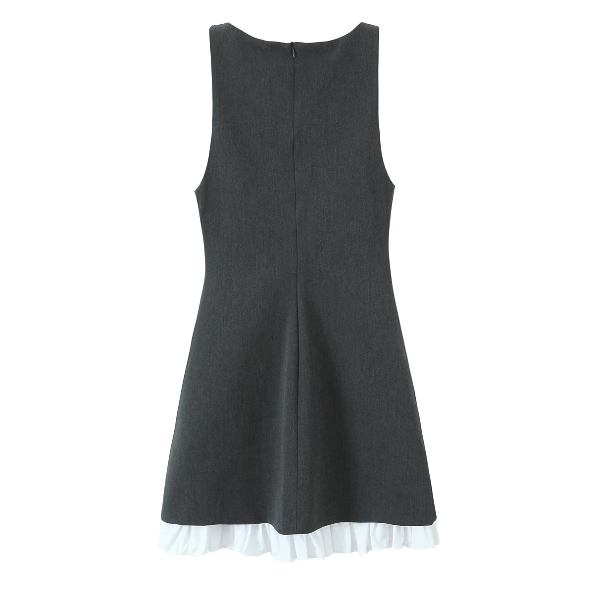 Bsay bainha em camadas decoração mini vestido roupas femininas moda 2025 outono francês noite festa de aniversário sem mangas vestidos colete