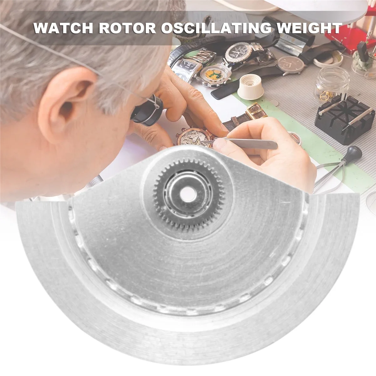 A06K Automatic Mechanical Movement Watch Accessories Replacement Rotor Oscillating Weight for 7750 7751 7753 Watchmaker Tools view 5