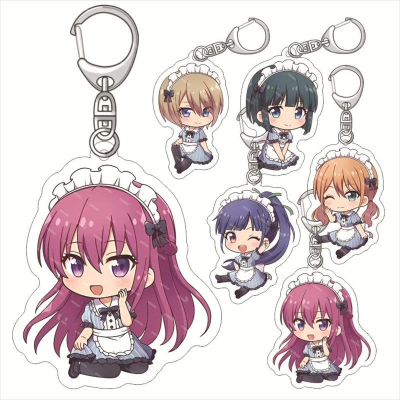Anime The Cafe Terrace and Its Goddesses Ōka Makuzawa Llavero de Acrílico Colgante para Bolsa, Coche, Teléfono Celular, Regalo