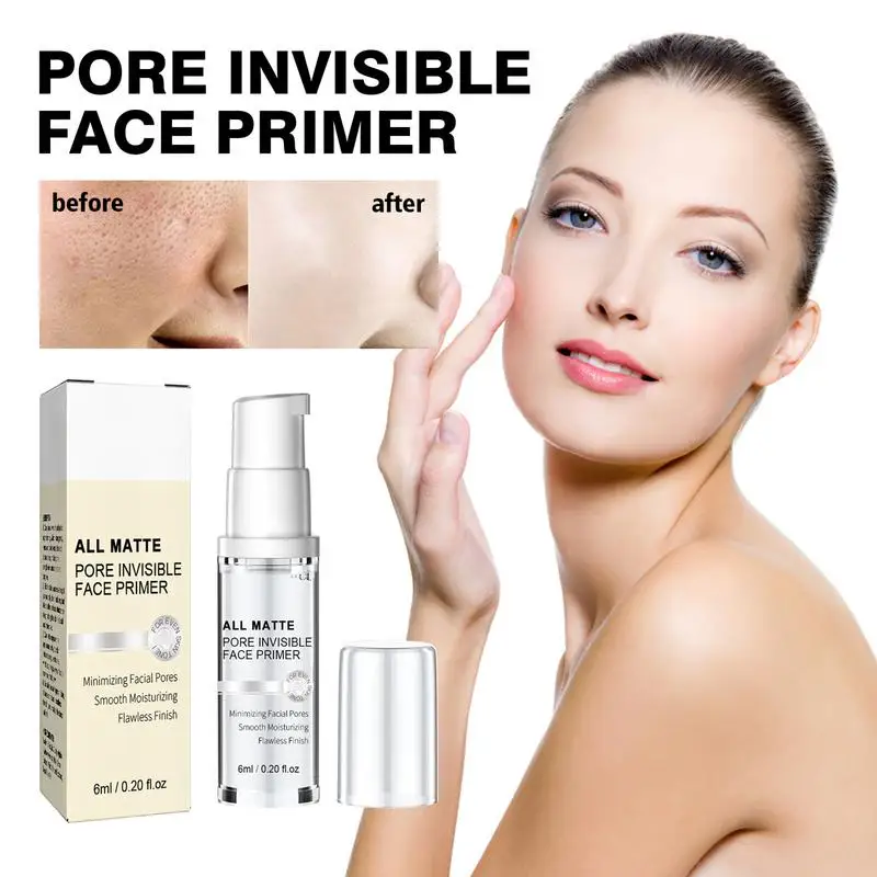 Pore Primer Moisturizing Poreless Face Primer Non-greasy Face Makeup Foundation Base Lightweight Long-Lasting Primer For Natural