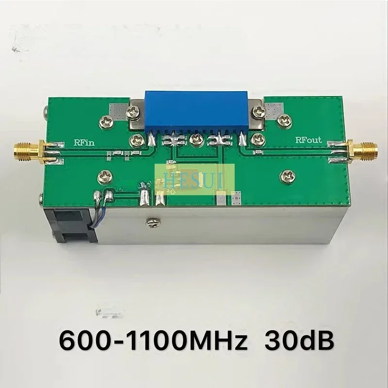 Rf power amplifier 600-1100MHz Gain=30dB, Pout=8W