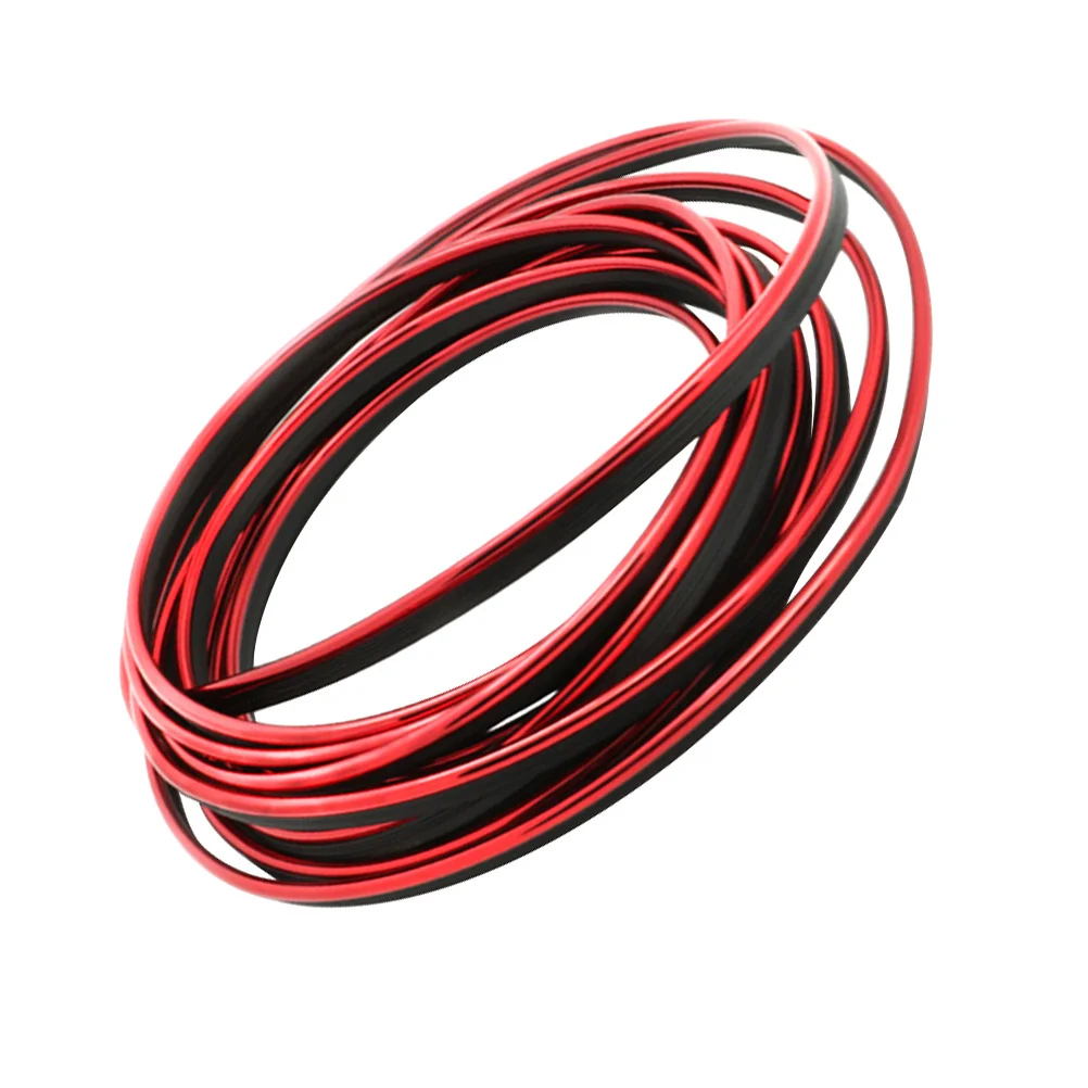 5M DIY Universal Automobile Car Motor Interior Exterior Decoration Plated Moulding Trim Strip Line (Red)