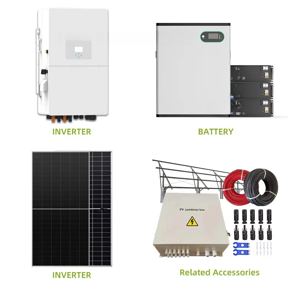 10kw Single Phase 220VAC Solar Panel Kit Hybrid Off-Grid Solar System