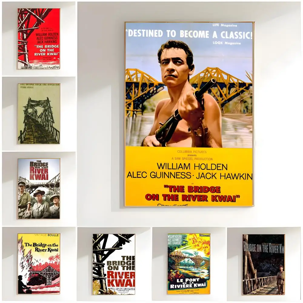 war classic t-the bridge on the river kwai Poster Classic Wall Art  Home Decor  Peel and Stick Unframed