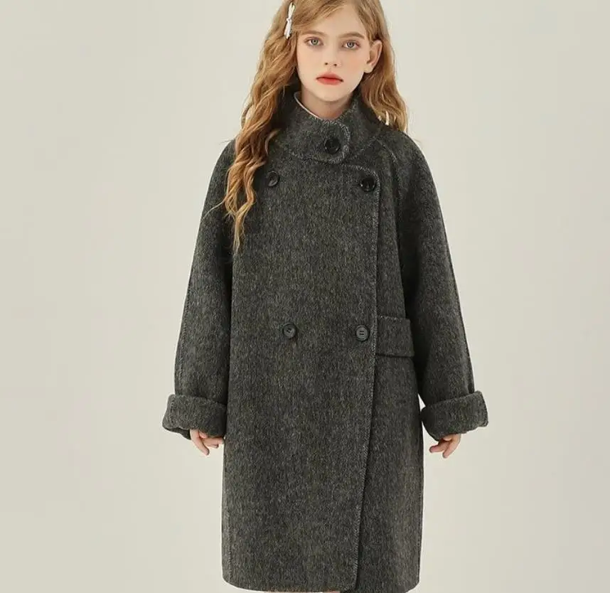 

2025 Corduroy Puffer Jacket for Girls Oversized Winter Coat Thickened Quilted Casual Outerwear with Fashion Warmth