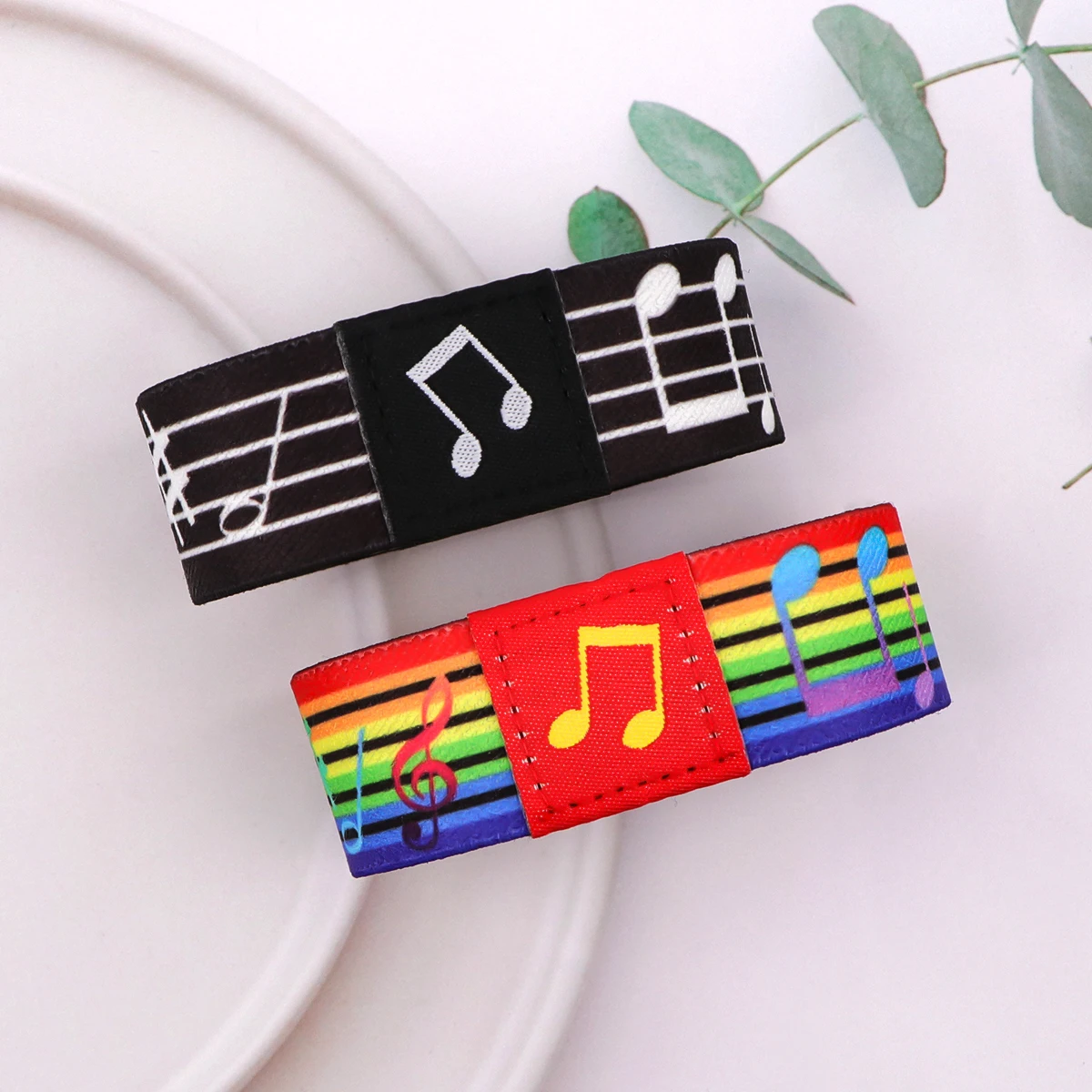 Music Notation Bracelets For Men Or Women Stretch Stave Wristband Bracelets & Bangles Fashion Accessories Gifts Wrist Jewelry