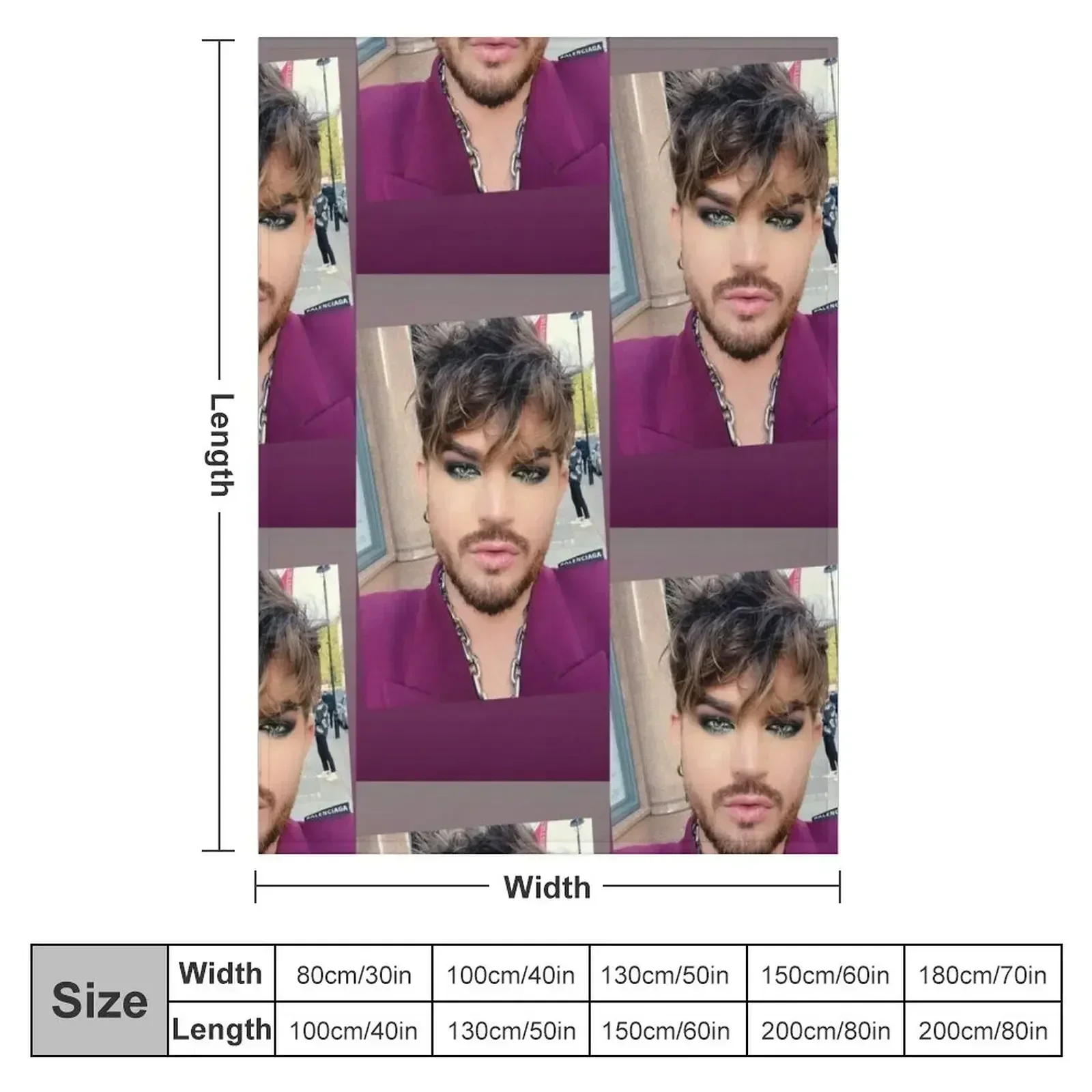 London Glam Adam Lambert Throw Blanket Luxury Blankets For Baby anime Vintage Blankets