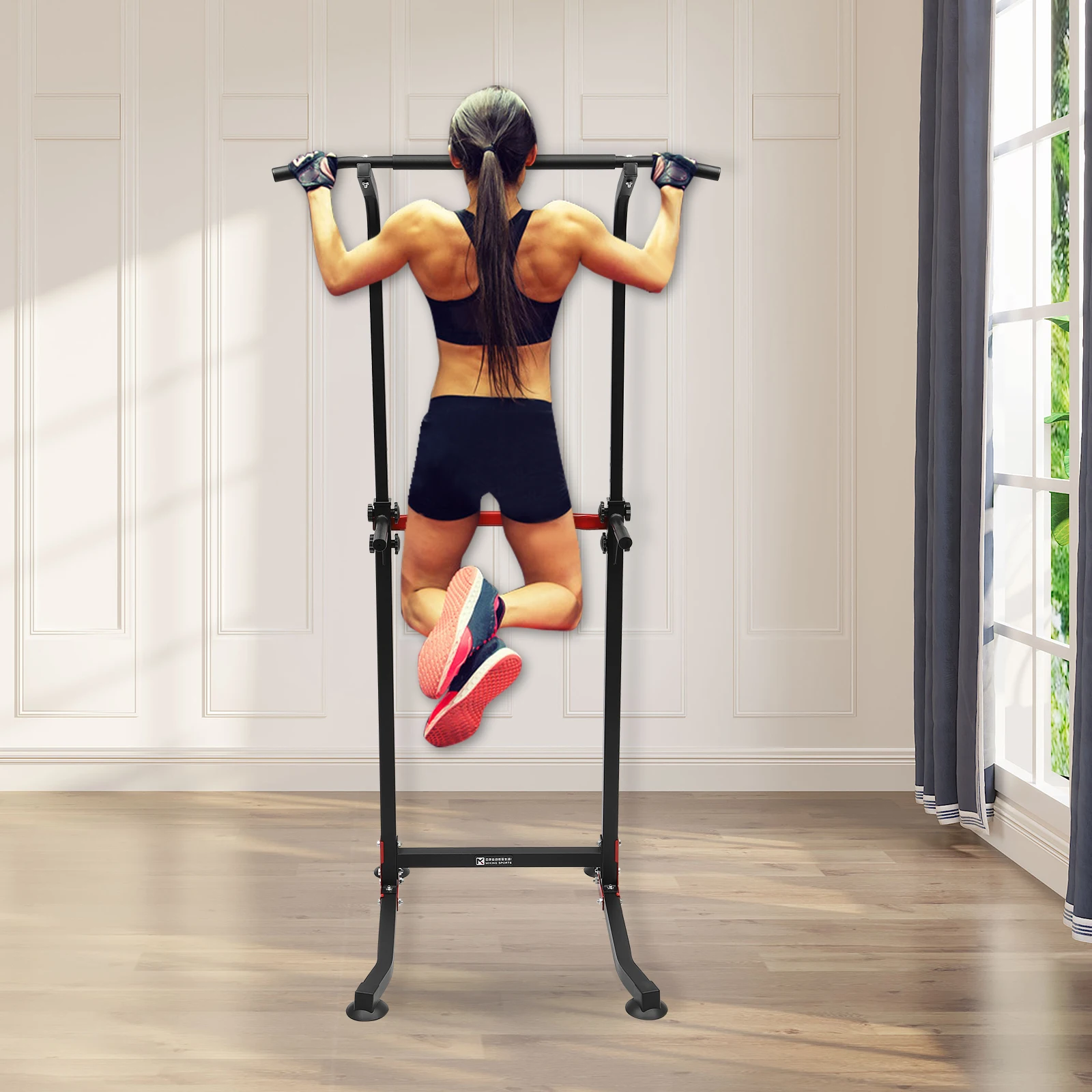 Power Tower Dip-Ständer, MK-4001H, multifunktionaler, verstellbarer Dip-Ständer, Push-Up-Workout, Bauchübung für das Training