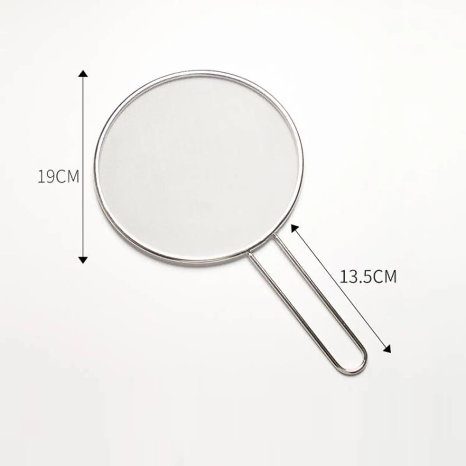 Stainless Steel Fine Mesh Splatter Screen Comfort Handle Cooking Lid Kitchen Gadget for Pan Protection