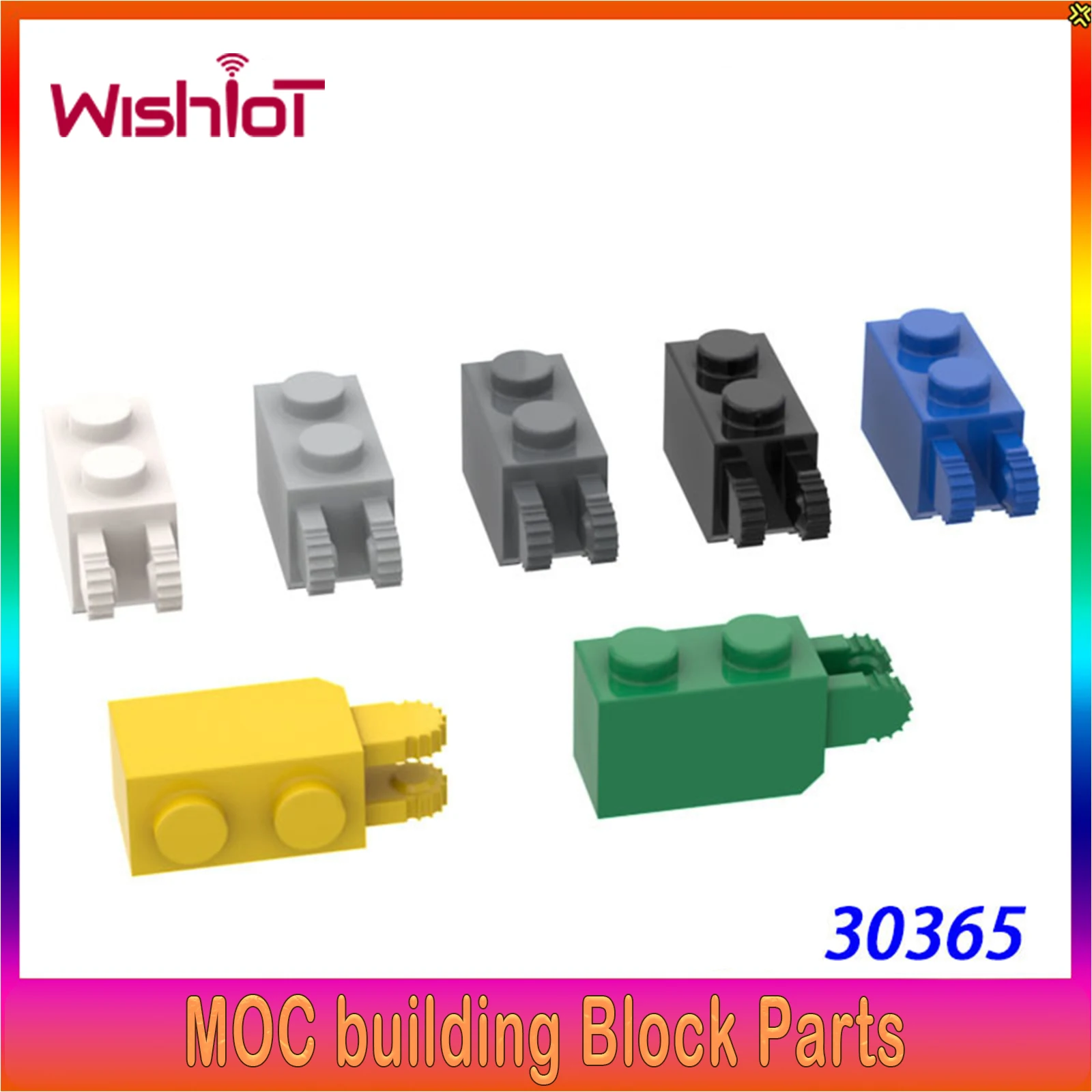

Кирпич с шарнирным соединением 1x2 (односторонний, продольный, с зубцами), совместимый с MOC 30365, детали для образовательных конструкторов