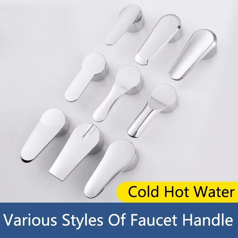 Universal Hot Cold Faucet Handle Replacement for Kitchen Basin Bathroom Shower Tap Mixer Valve Repair Parts
