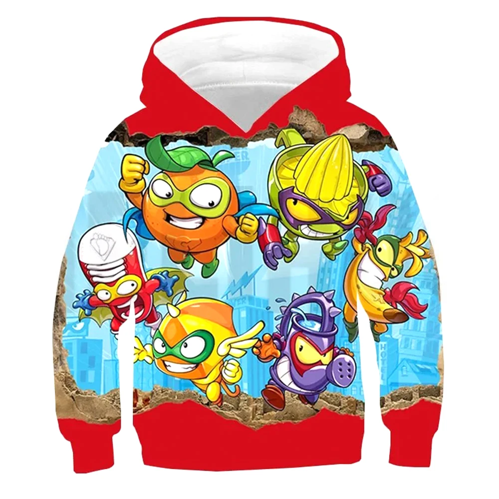 Kids Superzings Game 3D Printed Sweatshirt Kids Super Zings Hoodie Funny Cartoon Anime Pullover Spring Autumn Boys Girls Tops