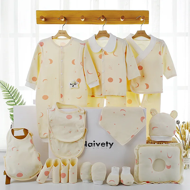 IYEAL Pure Cotton Newborn Clothes Baby Gift Box Set Spring/Summer Baby 0-12 Months Underwear Supplies