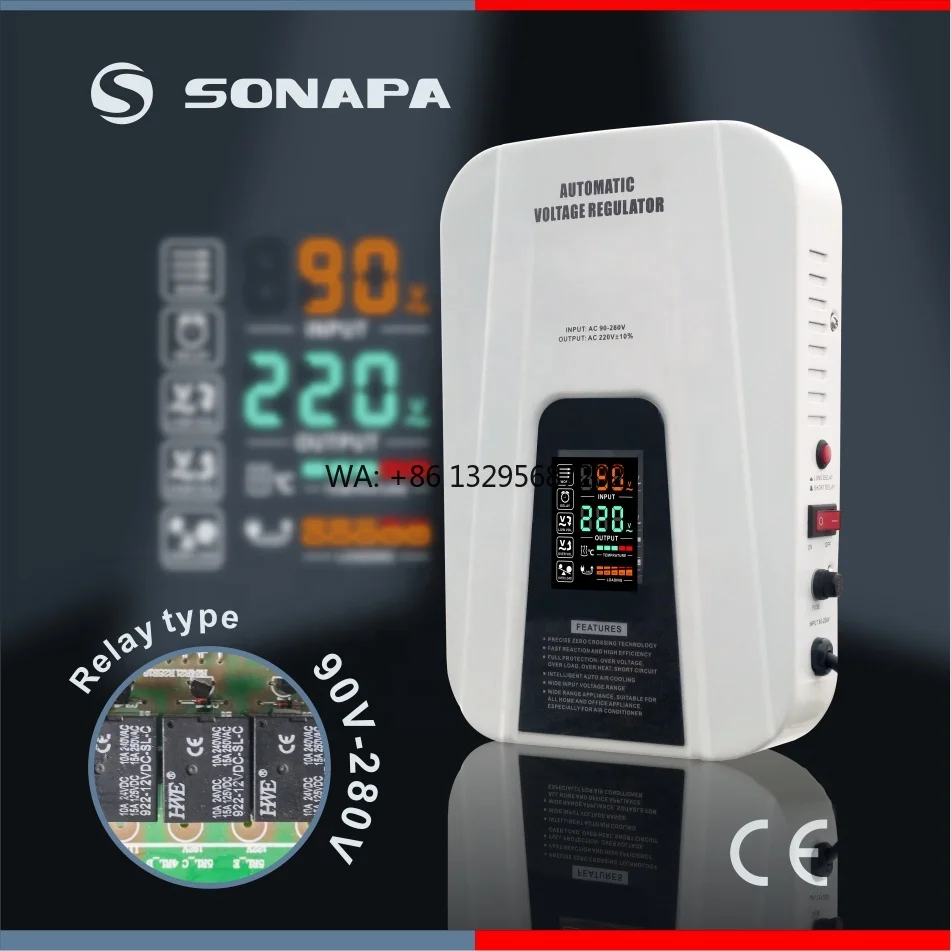 

China High Quality Power TVR-1500VA AVR 220v 110V Voltage protection Voltage Regulator Voltage Stabilizer