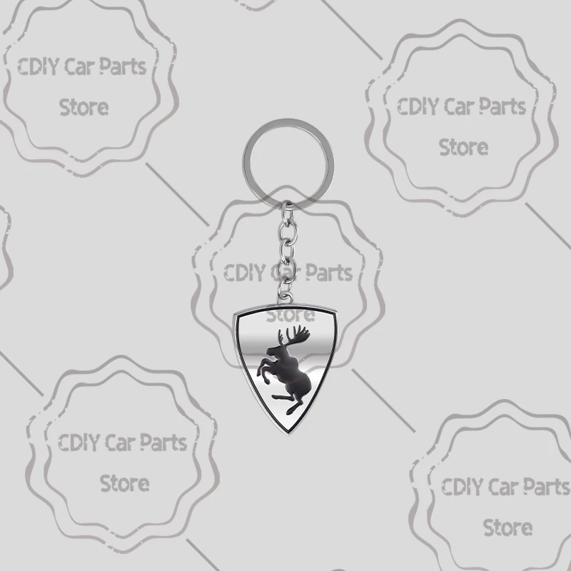 Moose Test Logo Emblem Metal Car KeyChain Key Chain Keyring Key Ring For XC60 XC90 XC40 V60 S40 S60 XC70 V90 V70 R Design image 3