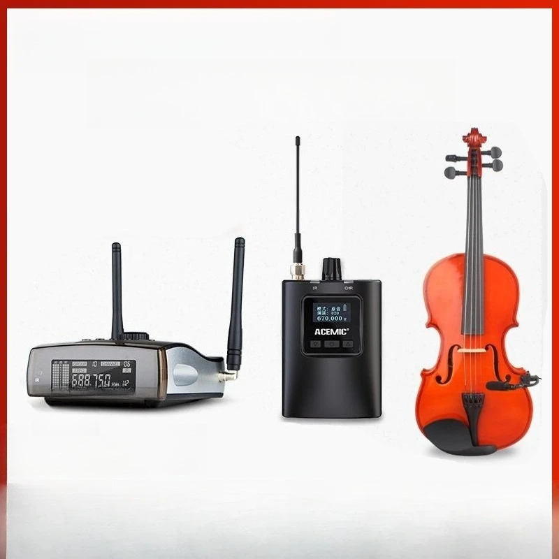 wireless microphone, violin loudspeaker, Xiao, playing performance microphone
