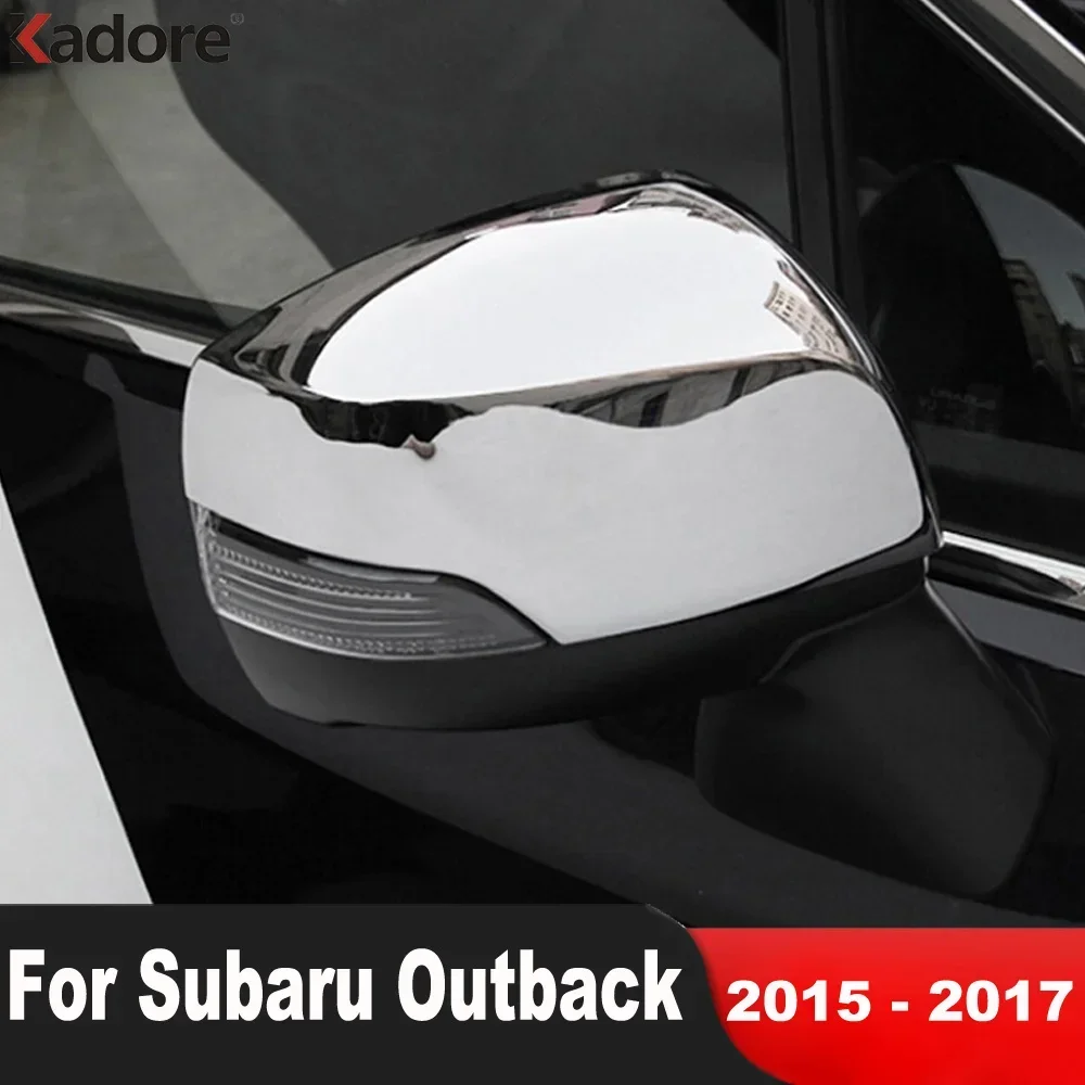 

For Subaru Outback 2015 2016 2017 Crosstrek 2016 2017 Chrome Car Rearview Mirror Cover Trim Side Wing Mirror Cap Accessories