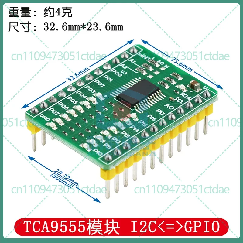 2-8pcs For TCA9555 PCA9555 I2C 16-Channel GPIO Expansion Module