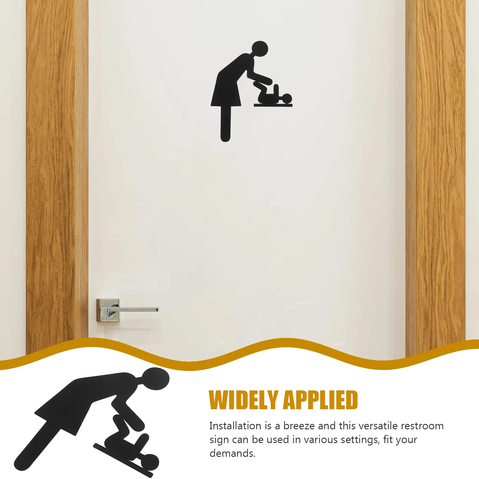 Changing Sign Baby Area Station Label Restroom Indicator Public Identification Toilet The